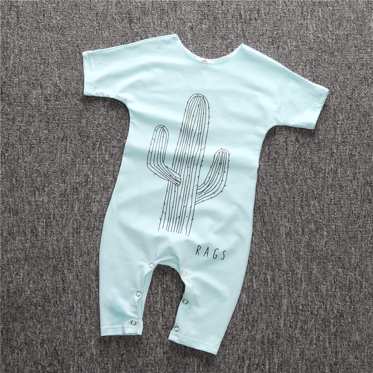 Bé onesies mùa hè quần áo sơ sinh bé cotton phương thức harong mỏng tay áo ngắn 0 mùa xuân và mùa thu đồ ngủ 1 tuổi