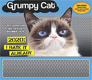【预售】2020 Grumpy Cat 18-Month Wall Calendar/Planner: By Sellers Publishing