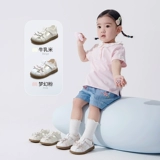 牧童 Детские летние сандалии, дышащая обувь с бантиком для принцессы, мягкая подошва