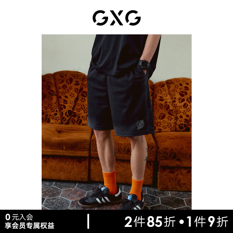 GXG Men's Blowing Series of Leisure Shorts Men Knitted Lax Printing in the summer of 2023