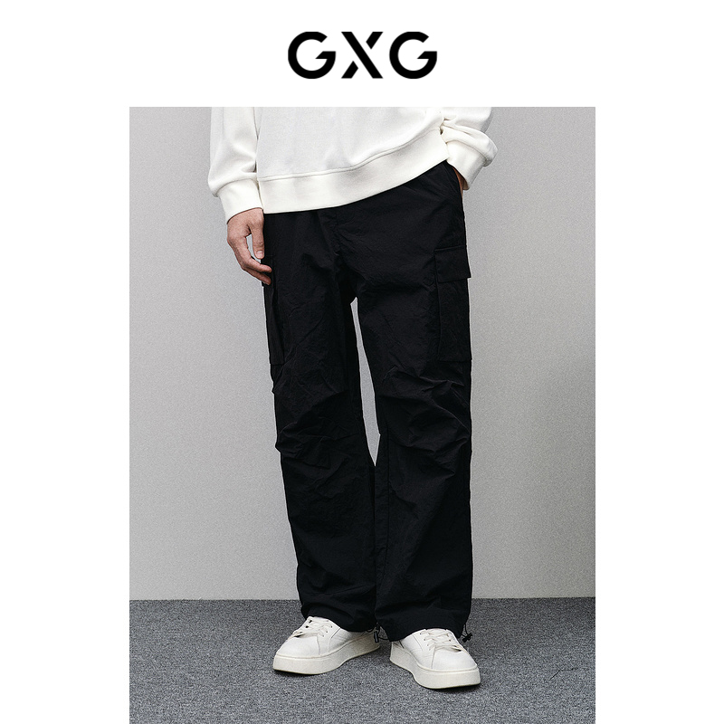 GXGメンズモール同型ワイドレッグワークウェア通勤パンツ2024春新商品GFX10200341
