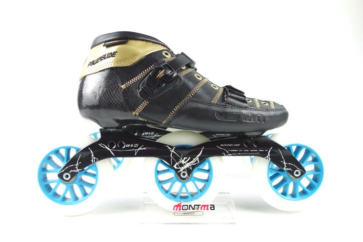German PS Jewel Leds Carbon Fiber Adult Speed Wheel Skating Shoes 3 Wheels Imported Original Road Speed Pulley VE Section