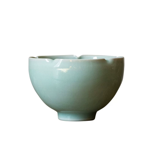 Chaxiang ji longquan chen junlin hand -la la corllane petal cupe probence blue остекл