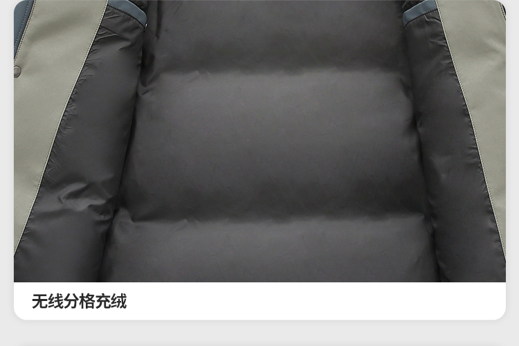 雪中飞 男士 鹅绒 中长款休闲连帽羽绒服 图23