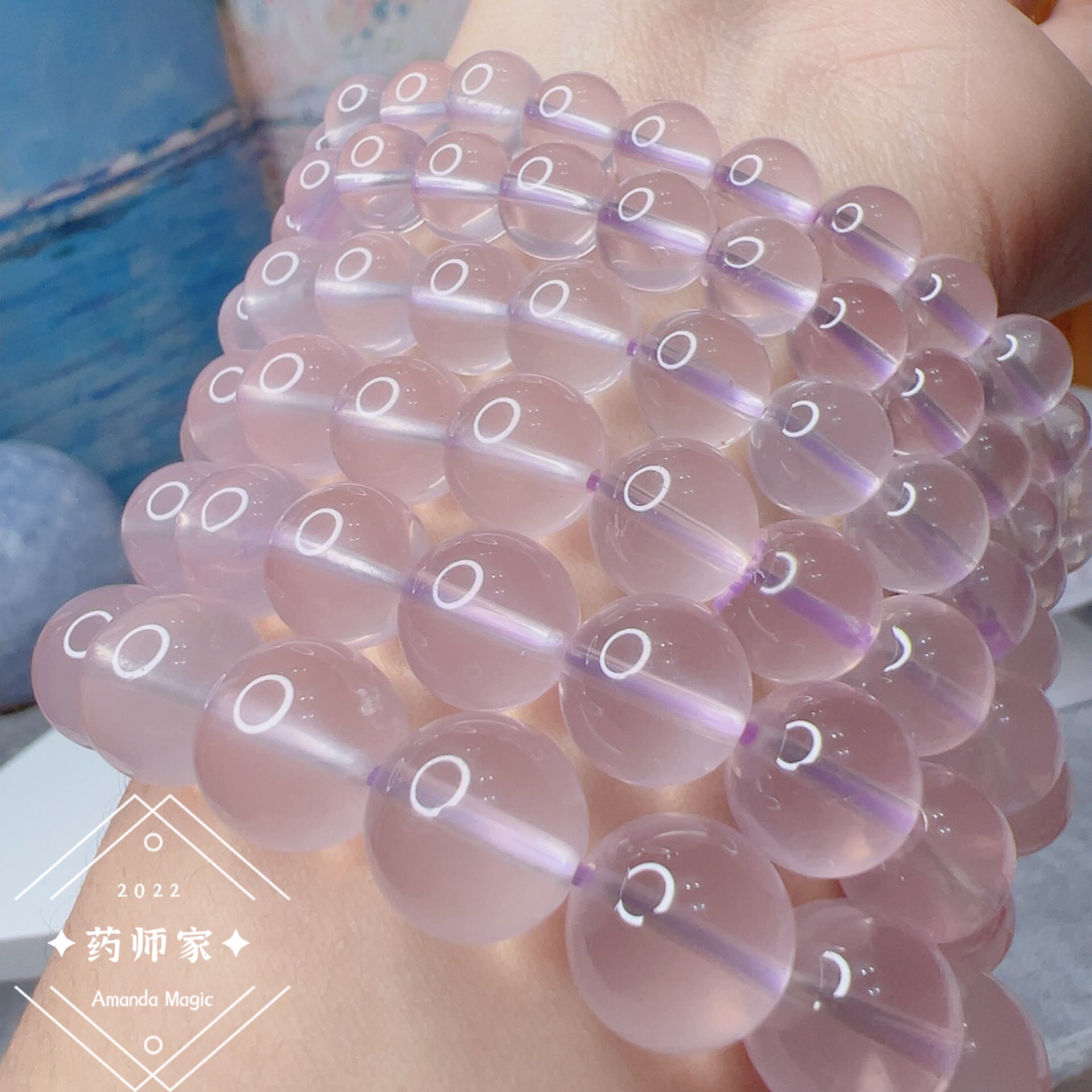 Pharmacist Home Amanda Magic Natural Purple Pink Crystal Handstring Crystal Handout