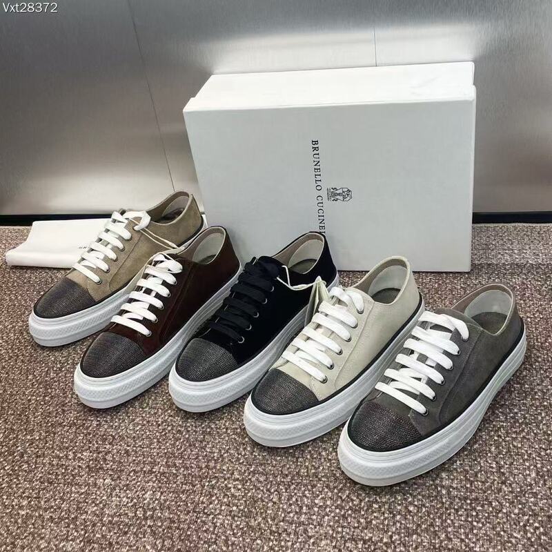 Beaded Chain Toe Sneakers Versatile Comfortable Lace-Up Sports Casual Shoes Bc Loafers Skate Shoes Flat Women's Shoes