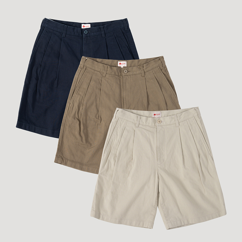 Beams Japan 22Ss Japanese Trendy Outdoor Silhouette Red String Five-Point Double Pleated Casual Sports Shorts
