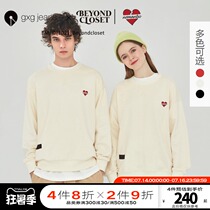 Shopping mall with the same gxgjeans mens 2021 spring new sweater male embroidery joint couple casual top tide