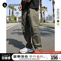 gxgjeans mens 2021 summer new casual pants tooling street style pants mens trend