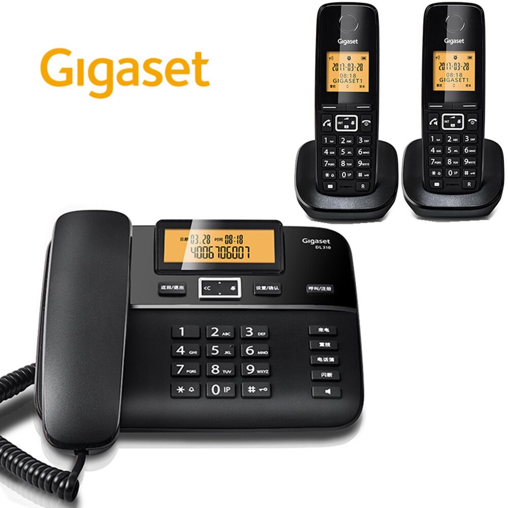 Jiyijia Cordless Telephone One-to-Two Mobile Home Office Fixed Wireless Telephone Landline