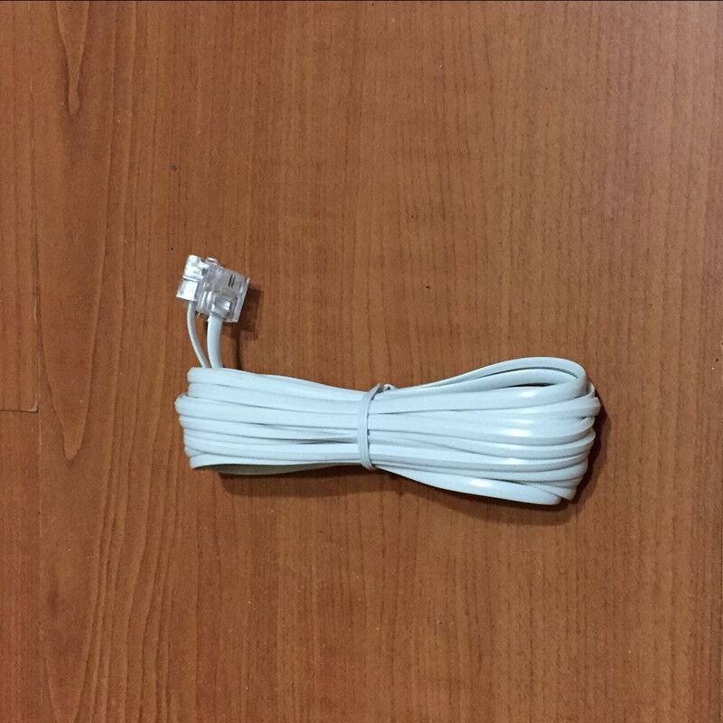 Phone line 5 m with double crystal head fax machine cordless telephone line fixed line line