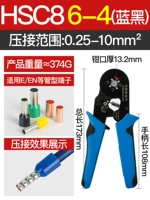 Терминальная терминала типика 0,25-10 квадратного давления Четырехугольник синий и черный