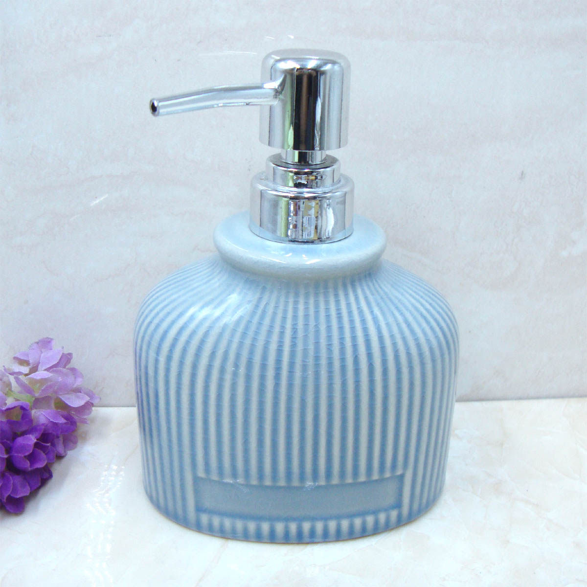 Hotel hotel ceramic lotion bottle hand sanitizer shampoo conditioner shower gel makeup remover water filling empty bottle