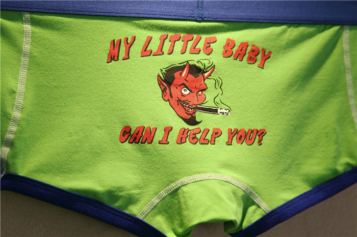 1 gói mùa hè thủy triều mới đồ lót nam cotton thấp eo phim hoạt hình boyshort U lồi ống thở thanh niên đồ lót nam cotton