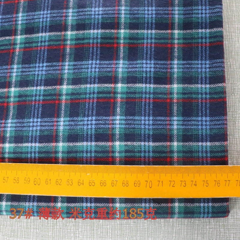 vải kẻ sọc mùa xuân và mùa thu flannel hạn áo vải Scotland chải bông sợi, nhuộm của 2 mét miễn phí vận chuyển - Vải vải tự làm