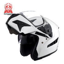 Marushen imported carbon fiber machine Motorcycle motorcycle travel walkie-talkie exposed helmet helmet male with Bluetooth headset