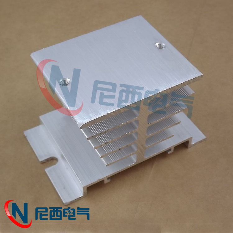 Card rail T-type radiator SSR single-phase solid state relay 10DA25DA40DA dedicated radiator heat sink