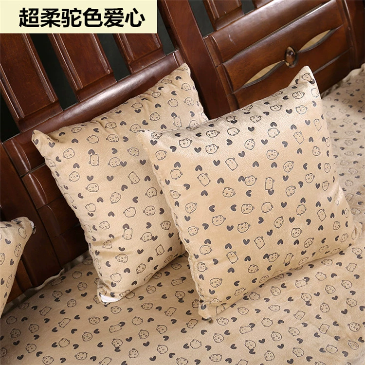 Mùa đông dày sofa gỗ đệm gỗ gỗ gụ ghế gỗ mùa xuân và mùa thu ghế đệm đồ nội thất liên bang pad có thể tháo rời và có thể giặt thảm trải ghế gỗ phòng khách