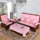 Sofa gỗ đệm với tựa lưng mùa đông gỗ gụ nội thất ghế gỗ gỗ mùa xuân và mùa thu ghế đệm bọt biển dày