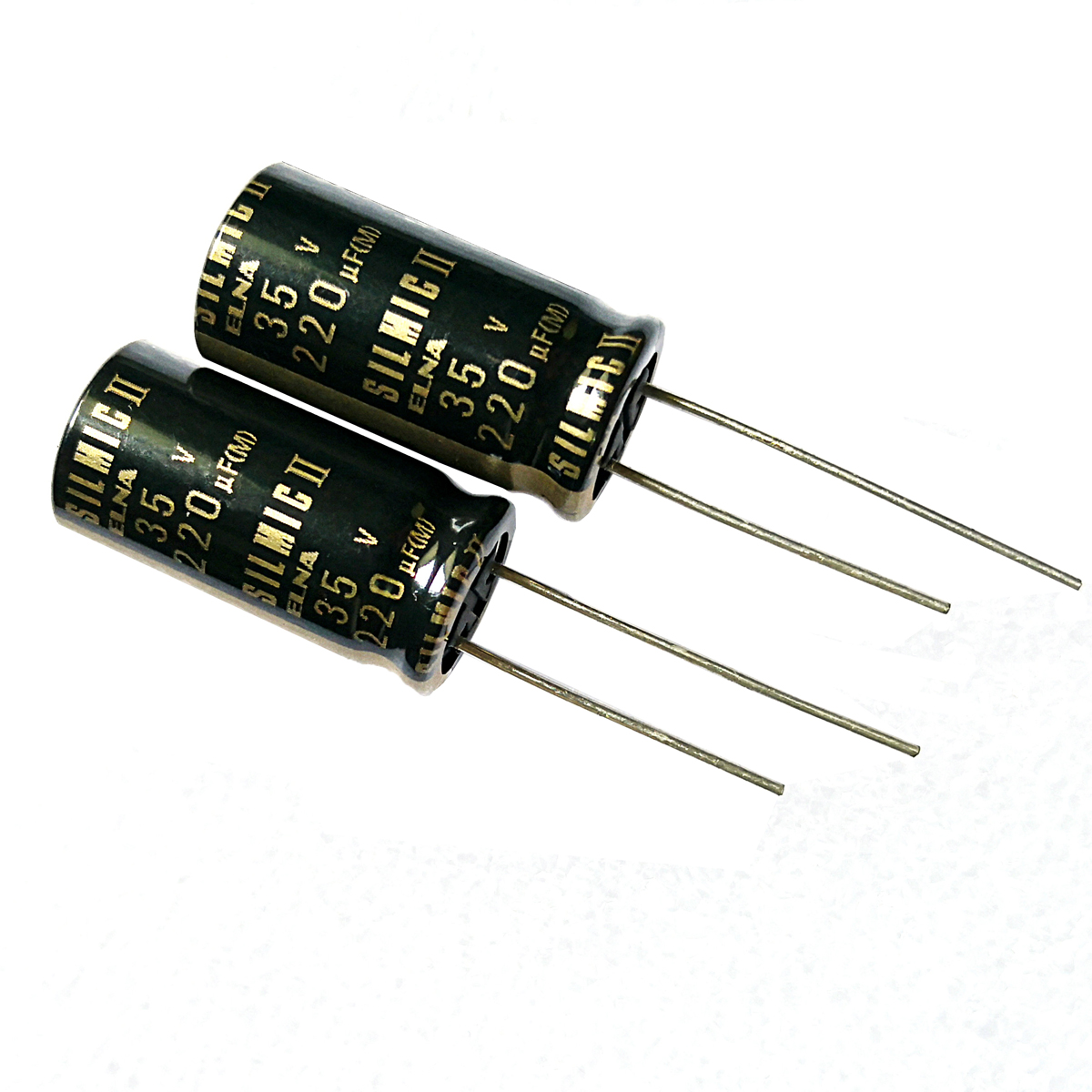 Original Japanese-Thai ELNA 35V 220UF RFS SILMIC II Brown God 2 audio electrolytic capacitor
