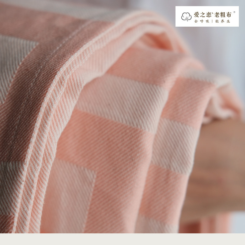 New twill jacquard pure cotton old coarse cloth sheet single piece thickened with three sets full cotton four sets bed linen 1 82 0