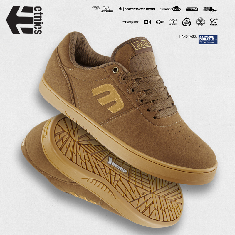 Etnies Sneakers Chris Joslin Signature Model Josl1N Suede Michelin Sole Craftsmanship Skateboard Shoes
