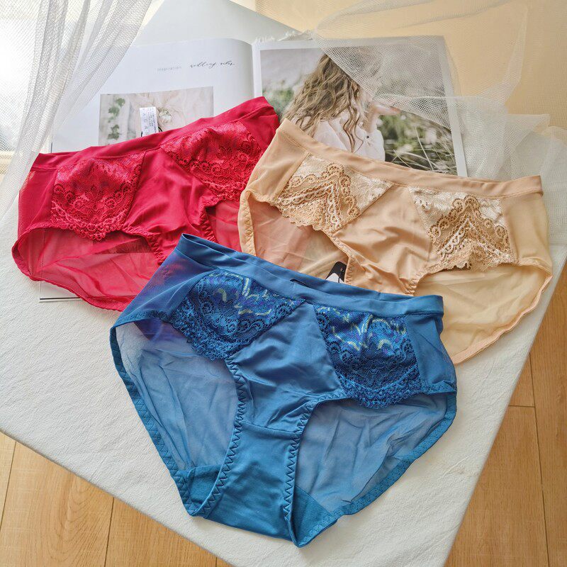Close your eyes into the good goods four-piece M brand withdrawal cabinet light sexy waist hip women's briefs