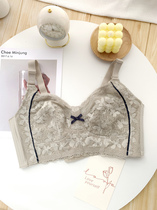 Wearing it is the lean micro-milk sensation ~ BCDEF cup big chest display small ultra-thin cotton cup No steel ring to gather the no-mark bra