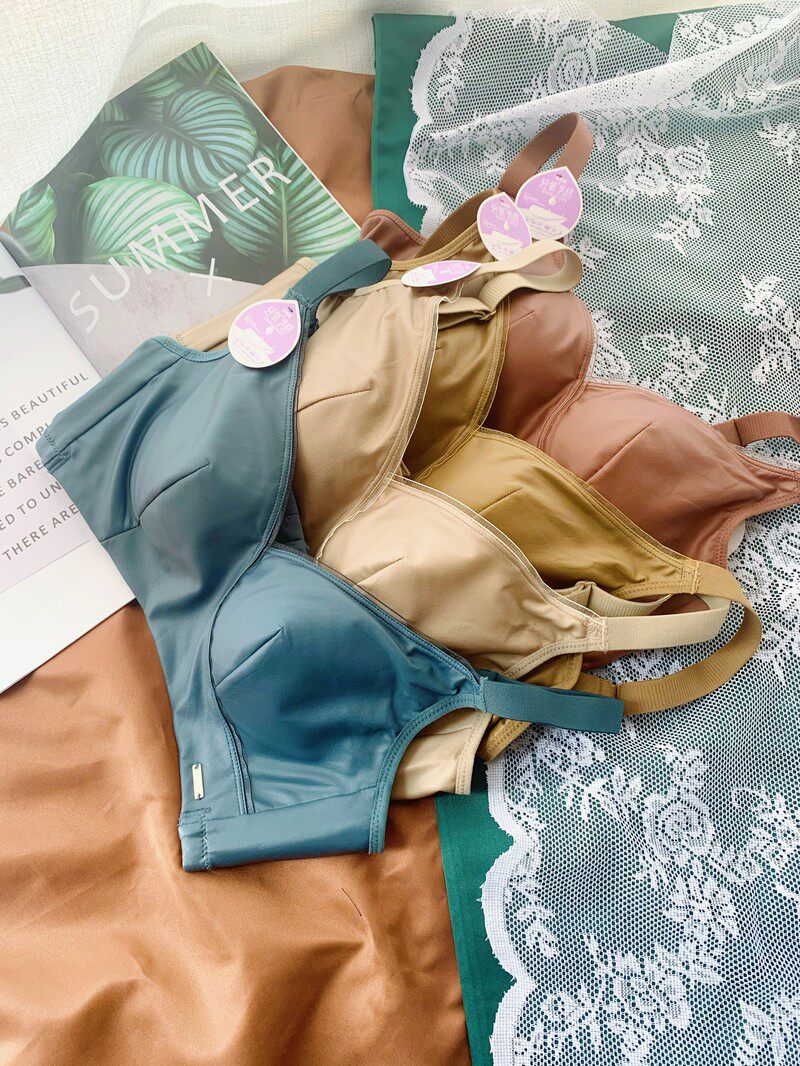 High-forcing cortical texture light oxygen milk cotton vitrified without steel ring in thick cup coaly adjustment type underwear