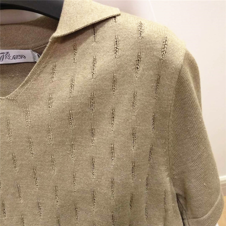 Hàng ngày đặc biệt hàng đầu áo len cotton màu cotton cotton ngắn tay mùa hè áo sơ mi nữ áo len mỏng phần 10466 áo kiểu nữ đẹp