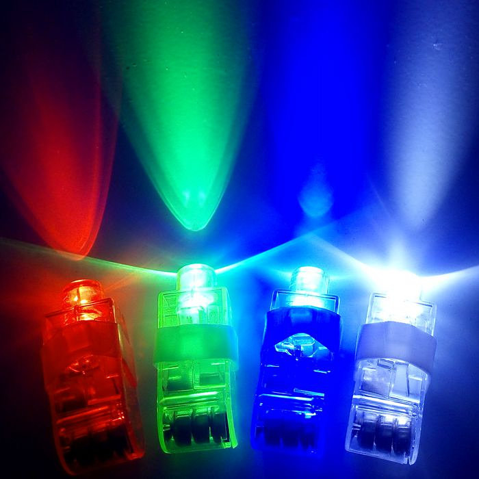 Luminous finger light trampoline finger lamp LED light Colorful Flash Ring Concert Bar Atmosphere Props