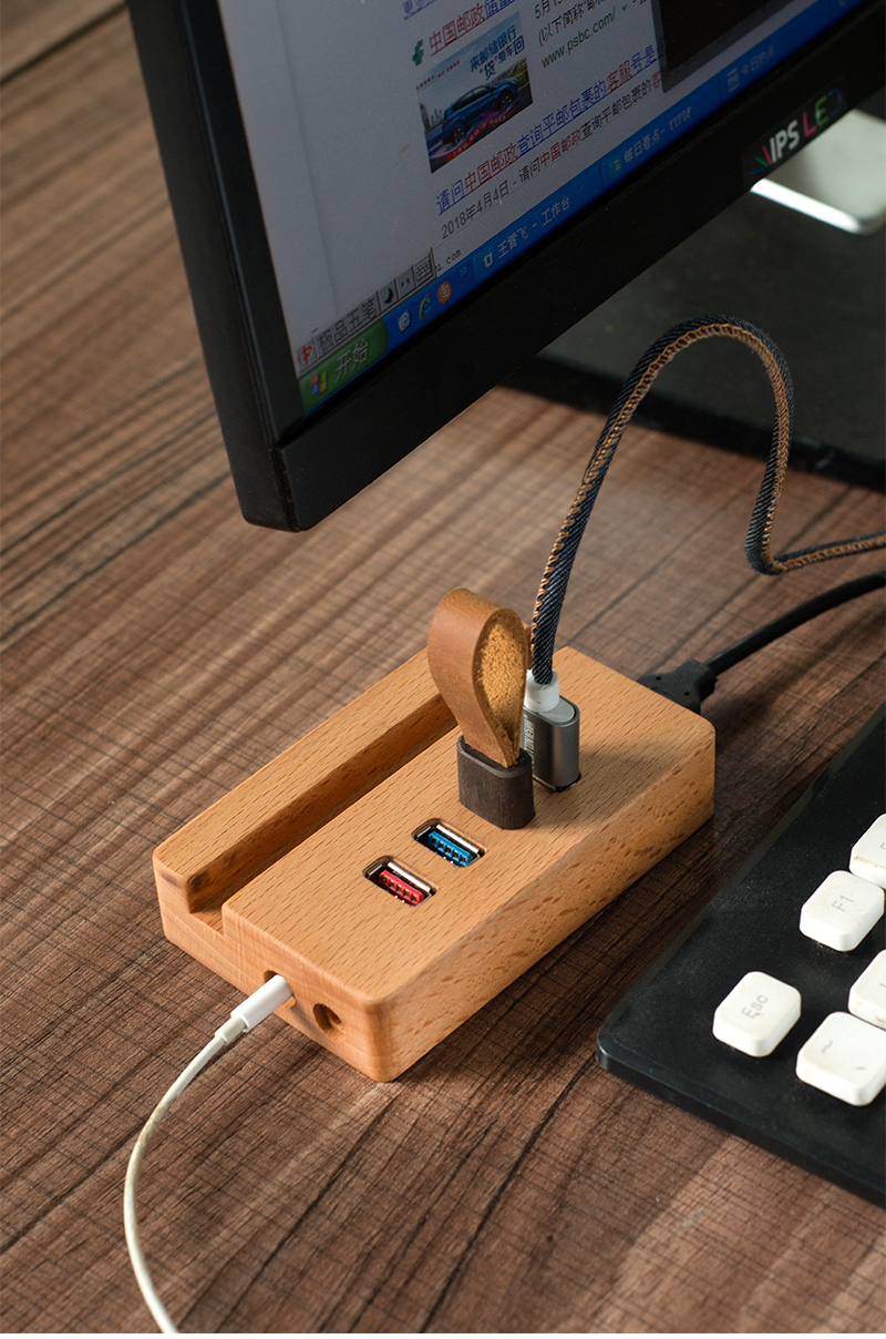 Creative đen óc chó tùy chỉnh món quà biểu tượng máy tính xách tay âm thanh USB3.0 HUB chuyển đổi splitter - USB Aaccessories quạt mini đeo cổ