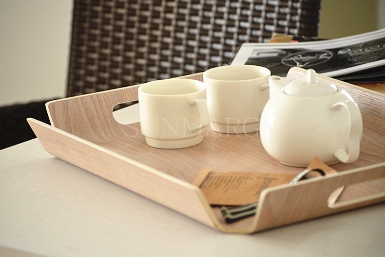 Khay bánh mì bằng gỗ, đĩa, mô hình đĩa gỗ, khay thời trang sáng tạo, khay trà, khay lưu trữ, đĩa trái cây - Tấm đũa gỗ mun