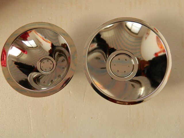 LED light cup Aluminum alloy reflector cup Large flashlight lamp bowl Searchlight headlight Long-range condenser type 3 7V4 2 volts