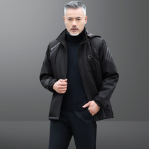 Middle-aged mens clothing autumn and winter down cotton warm coat thickened tooling cotton-padded jacket for the top middle-aged dad coat