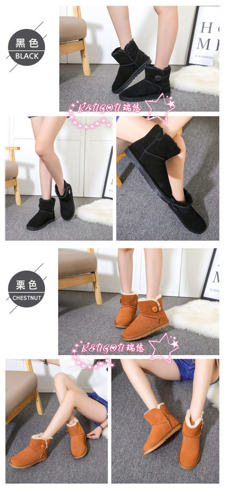 Bottes mi-saison femme REUGOU - Ref 3251626 Image 11