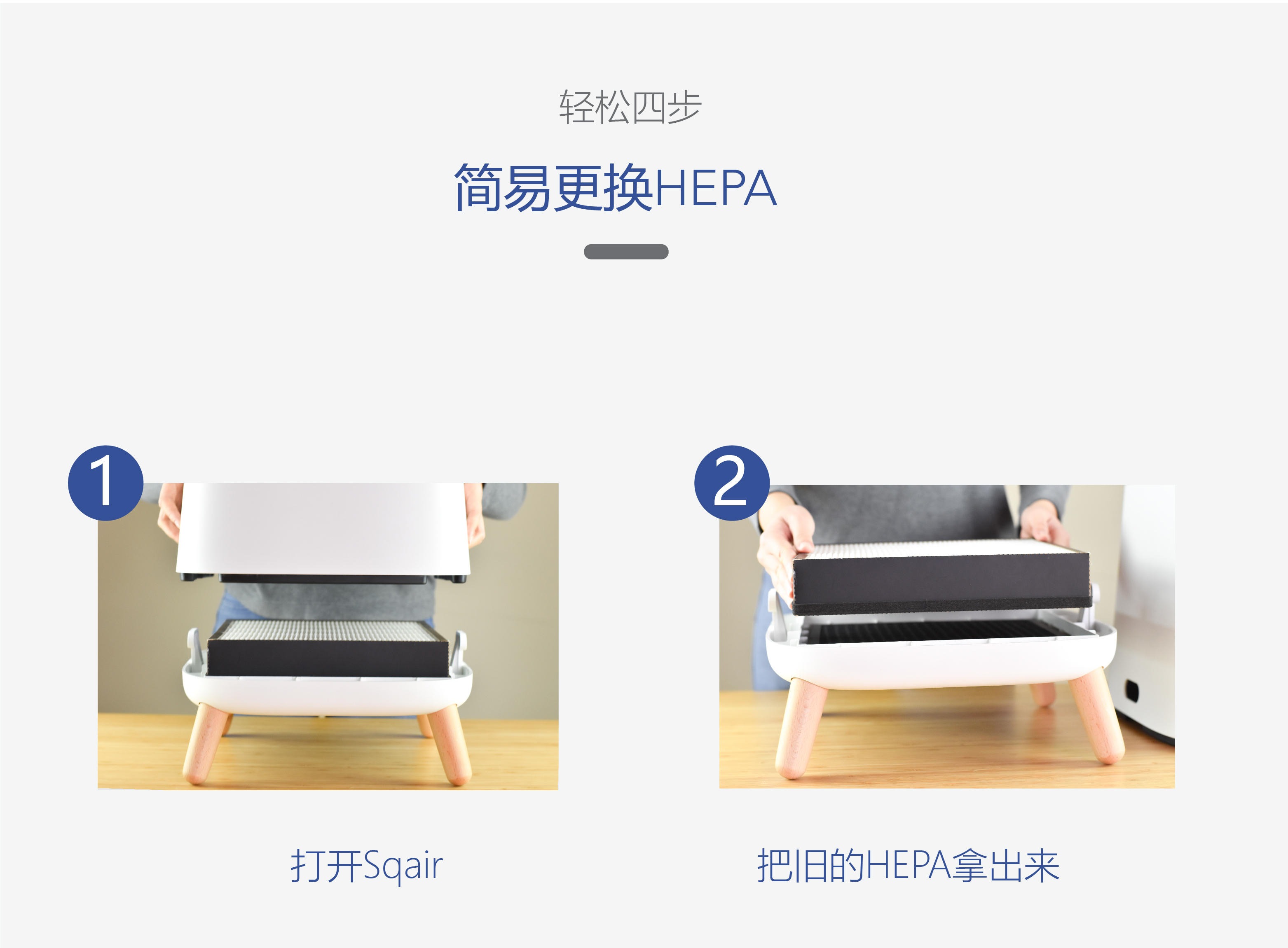 Sqair HEPA滤网更换步骤