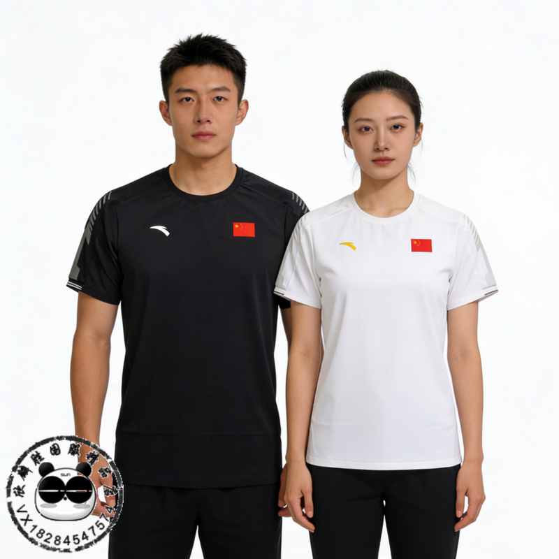 2026Anta Anta Sponsors the National Team Sports Casual Men's and Women's Quick-Drying Round Neck Short-Sleeved T-Shirt 452620101