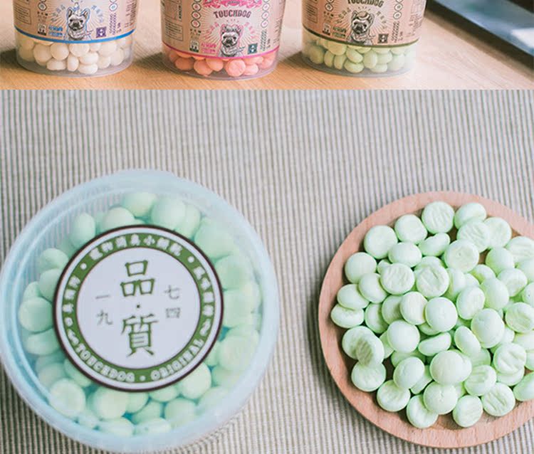 Pet Dog Snack Cookies Touchdog It Taro nhỏ 210g Sữa Dâu Cantaloupe 3 Hương vị Tùy chọn - Đồ ăn vặt cho chó Bánh ăn vặt cho Chó