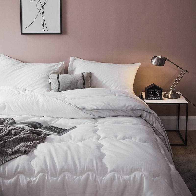 Full cotton fabric winter quilt thickened Spring and autumn quilt double quilt core 2 m pure cotton cloth quilted quilted with double tire