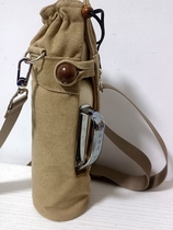 Heirloom pot mini crossbody bag kettle cover canvas thick custom side opening outdoor cup cover tea set storage bag