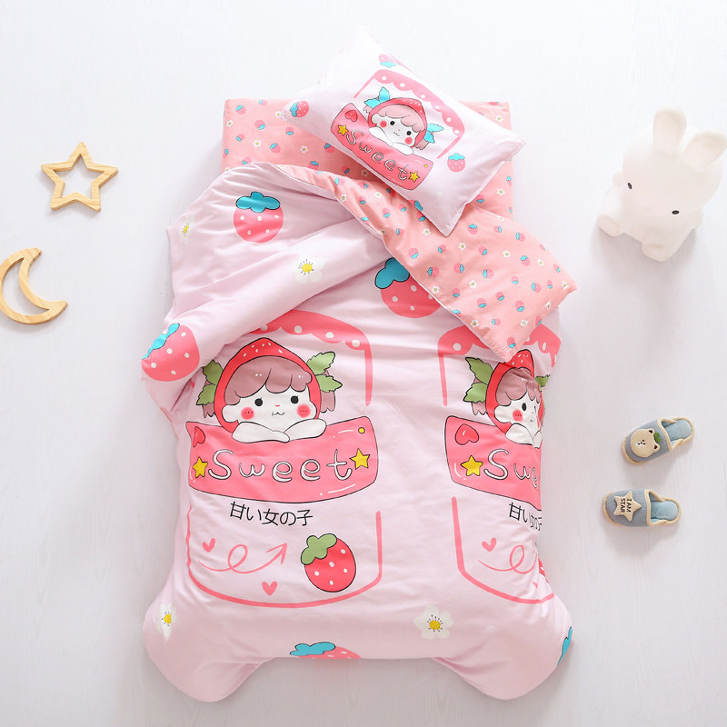 Kindergarten quilt threepiece set children's quilt cover sixpiece set