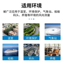 Three industrial-grade elephant anemometer wind speed sensor outdoor high-precision 485 measuring instrument gas integrated cup