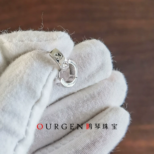 Платиновые бриллиантовые серьги подходит для мужчин и женщин на день Святого Валентина, платина 950 пробы