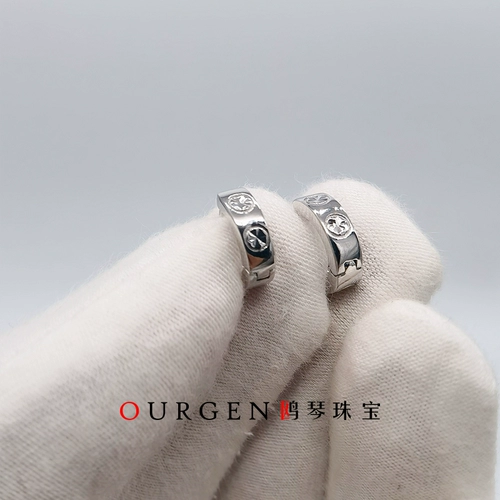 Платиновые бриллиантовые серьги подходит для мужчин и женщин на день Святого Валентина, платина 950 пробы