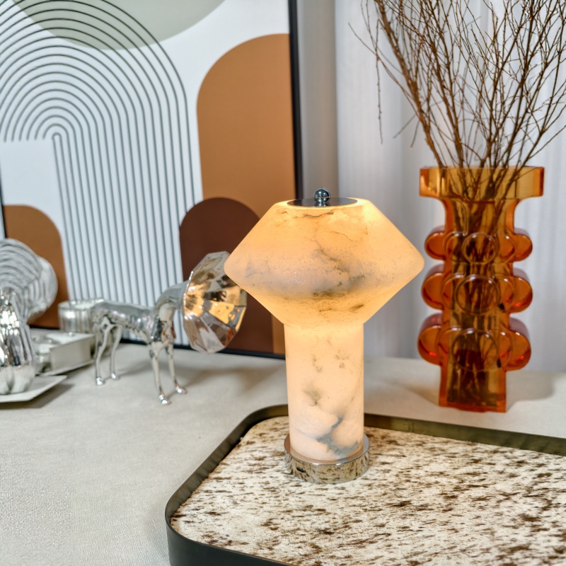 Marble Table Lamp, Natural, Modern, Simple Design, Light Luxury, Creative, High-End, Living Room, Bedroom, Bedside, Study, Rechargeable Table Lamp Marble Table Lamp, Natural, Modern, Simple Design, Light Luxury, Creative, High-End, Living Room, Bedroom, Bedside, Study, Rechargeable Table Lamp