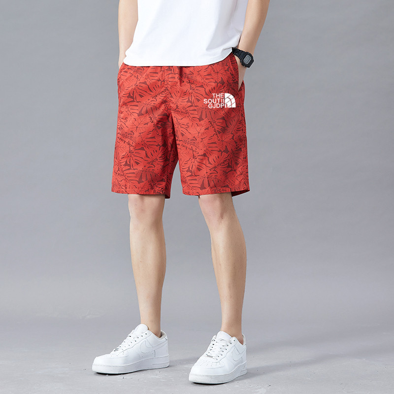 Official Authentic Maple Leaf Five-Quarter Pants Men's Summer New Large Size Beach Shorts Casual Versatile Camouflage Youth Breeches