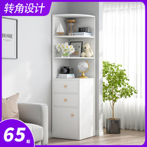Living Room Wall Corner Cabinet Ground Cabinet Corner Shelve Bedroom Corner Cabinet minimalist Multilayer Display Cabinet Creative containing cabinet