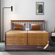 Anli Xiye cool mat Boutique double-sided rattan and bamboo cool mat 1 8m bed summer dormitory bamboo mat 1 5m ecological ice cool mat