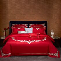 Dreamers Home Textiles Deeply Long Suede Cotton Jacquard 6 pieces 2021 Chinese Wedding Embroidery 000315 Special cabinet